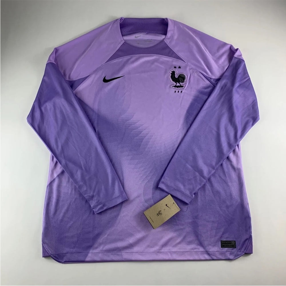 Nike FFF France 22/23 Stadium Goalkeeper Soccer Jersey, Multi SZ NWT DN0664-581
